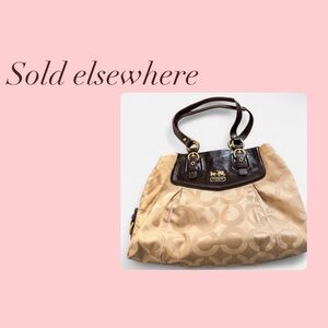 SOLD elsewhere Coach Madison Signature shoulder bag